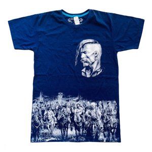 Ukraine Cossack, Taras Bulba Navy Blue Tee Shirt